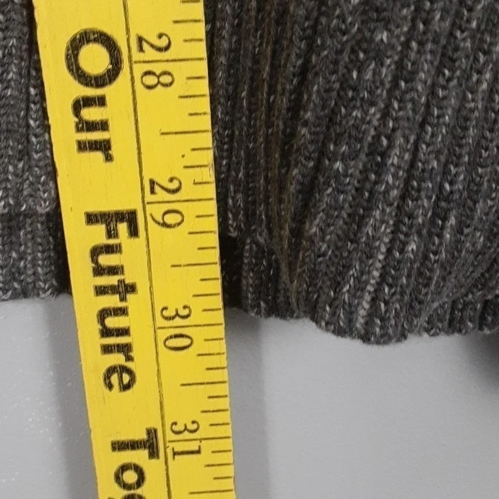 Calvin Klein Men's Gray Heavy Patchwork Zip Up Sweater